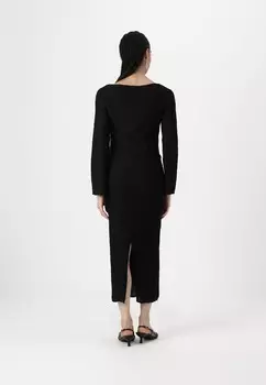 Платье-джемпер TEXTURED DRESS Gina Tricot, черный