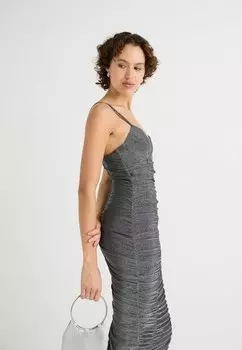 Платье-джемпер THALA GLITTER ROUCHED MIDI WAL G., серебристый