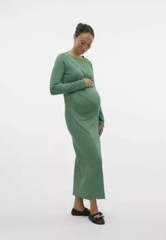 Платье-джемпер UMSTANDS MAMALICIOUS, темно-зеленый