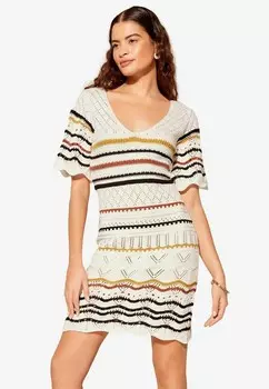 Платье-джемпер V NECK REGULAR FIT Friends Like These, белый