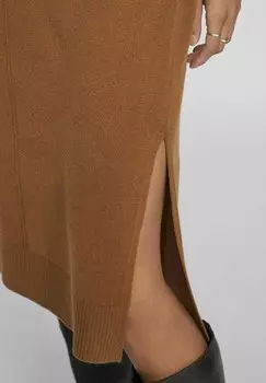 Платье-джемпер VILA, коричневый