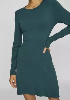 Платье-джемпер VILA, зеленый