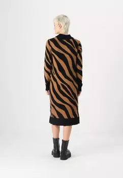 Платье-джемпер VIRIL CREW NECK MIDI DRESS VILA, черный