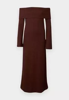 Платье-джемпер VMBELLA OFF SHOULDER DRESS Vero Moda, темно-красный