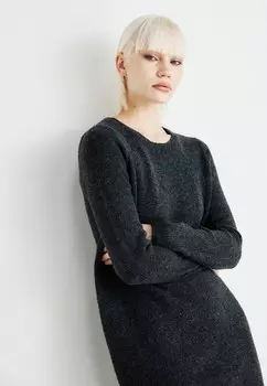 Платье-джемпер VMBOOM O NECK DRESS Vero Moda, серый