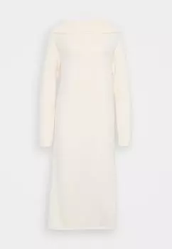 Платье-джемпер VMBOOM OFF SHOULDER DRESS Vero Moda Tall, бежевый