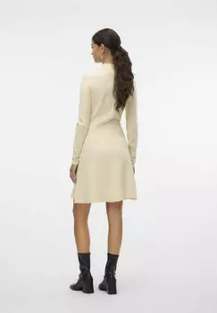 Платье-джемпер VMGOLD HIGHNECK SKATER Vero Moda, белый