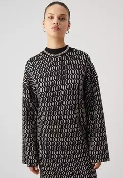 Платье-джемпер VMGOLDNEEDLE ART SHORT HIGHNECK DRESS Vero Moda, черный