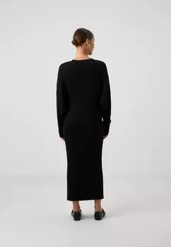 Платье-джемпер VMIVY O-NECK ANKLE DRESS Vero Moda Petite, черный