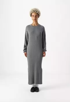 Платье-джемпер VMIVY O-NECK ANKLE DRESS Vero Moda Petite, цвет Mottled Grey