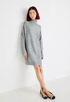 Платье-джемпер VMJUPITER COWLNECK SHORT DRESS Vero Moda, серый