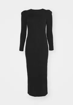 Платье-джемпер VMKIM UNECK LONG DRESS Vero Moda, черный
