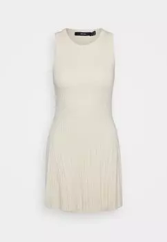 Платье-джемпер Vmstephanie O Neck Dress Vero Moda, кремовый