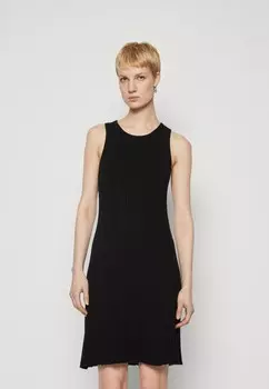 Платье-джемпер VMSTEPHANIE O NECK DRESS Vero Moda Tall, черный