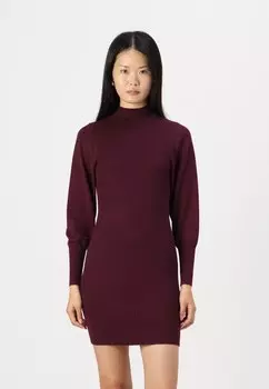 Платье-джемпер VMWILLOW HIGHNECK DRESS Vero Moda, бордовый
