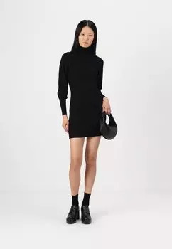 Платье-джемпер VMWILLOW ROLLNECK SHORT DRESS Vero Moda, черный