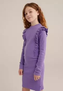 Платье-джемпер WE Fashion, фиолетовый