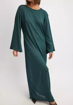 Платье-джемпер WIDE SLEEVE NA-KD, зеленый