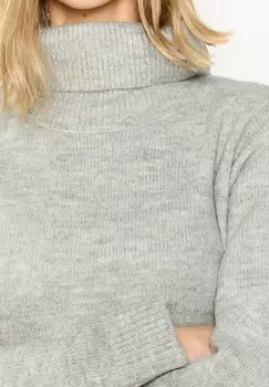 Платье-джемпер WITH ROLL NECK LolaLiza, серый
