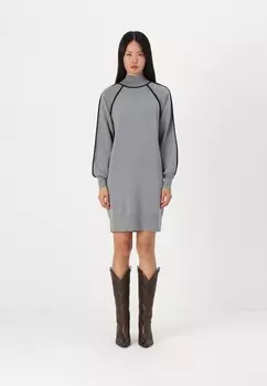Платье-джемпер YASCORA DRESS YAS, серый