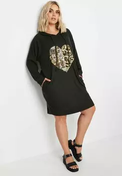 Платье-джемпер Yours Clothing, черный