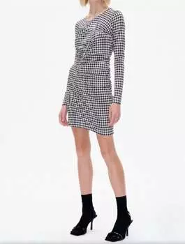 Платье Дженни в черно-белую клетку BAUM UND PFERDGARTEN