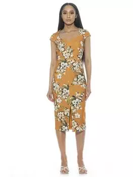 Платье Джиа ALEXIA ADMOR, цвет mustard multi