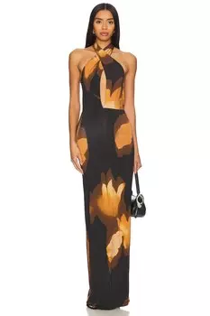 Платье джинни Afrm, цвет noir blur