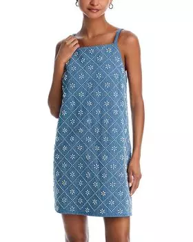 Платье джинсовое Gentry с декоративными элементами rag & bone, синий