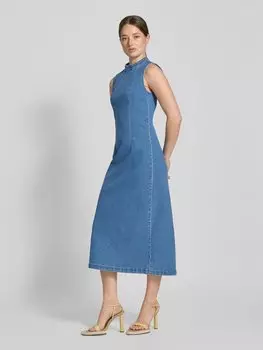 Платье джинсовое с воротником-стойкой модель 'WINONA' Vila