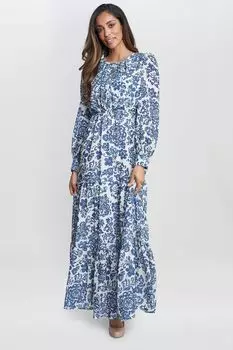 Платье Джоджо с длинными рукавами Gina Bacconi, синий