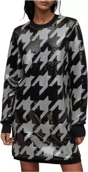 Платье Джуэлы Тони AllSaints, цвет Black/White