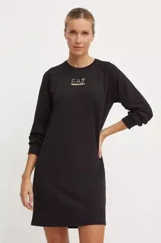 Платье EA7 Emporio Armani, черный