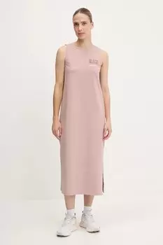 Платье Ea7 Emporio Armani, коричневый