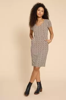 Платье Ecovero из джерси White Stuff, черный