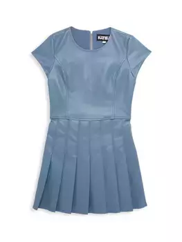 Платье Eddie из искусственной кожи для девочек Katiej Nyc, синий