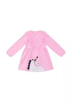 Платье-Единорог с блестками Denokids, розовый