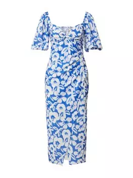 Платье Edited Blaire, синий/белый