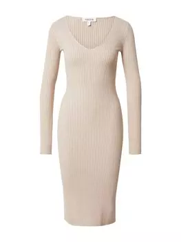 Платье Edited JUNA, бежевый