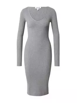 Платье Edited JUNA, пестрый серый