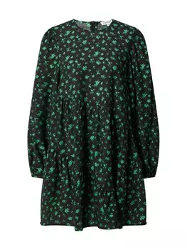 Платье Edited Lil, зеленый/черный