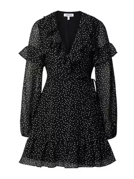 Платье Edited Lulu, черно-белый