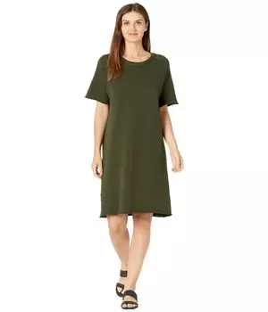 Платье Eileen Fisher, Petite Crew Neck Dress In Organic Cotton French Terry