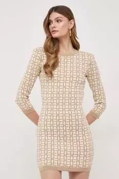 Платье Elisabetta Franchi, бежевый