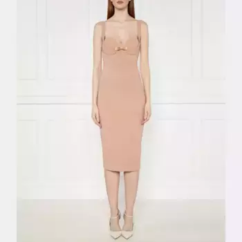 Платье Elisabetta Franchi, бежевый