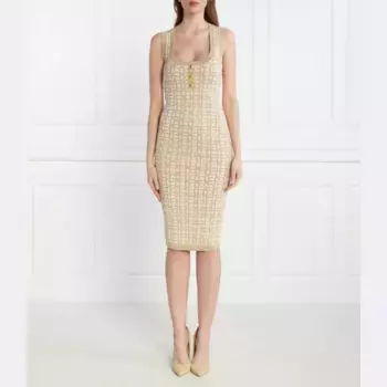 Платье Elisabetta Franchi, бежевый