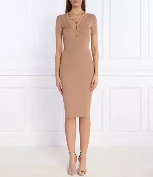 Платье Elisabetta Franchi, кэмел