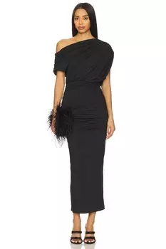 Платье Elisya с открытыми плечами Superdown, black