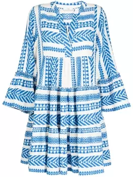 Платье Ella с графичным принтом Devotion, синий