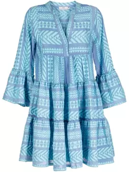 Платье Ella с графичным принтом Devotion, синий